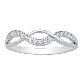 10K White Gold 1/5Ct.Tw. Diamond Fashion Ring