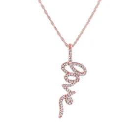 1/5 CTW Diamond Fashion Love 18-inch Pendant in 10KT Rose Gold