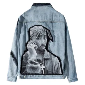 2PAC Tupac Shakur Denim Jacket