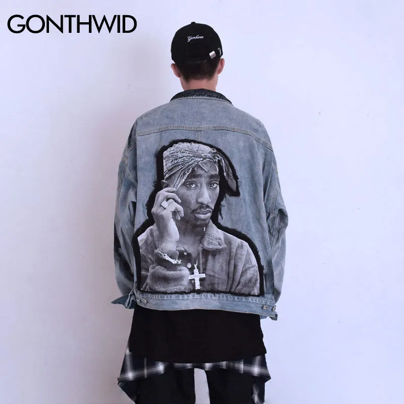 2PAC Tupac Shakur Denim Jacket