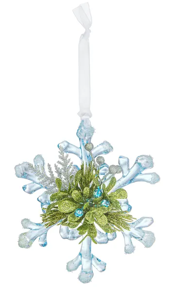 5" Iced Snowflake Ornament (sold individually)