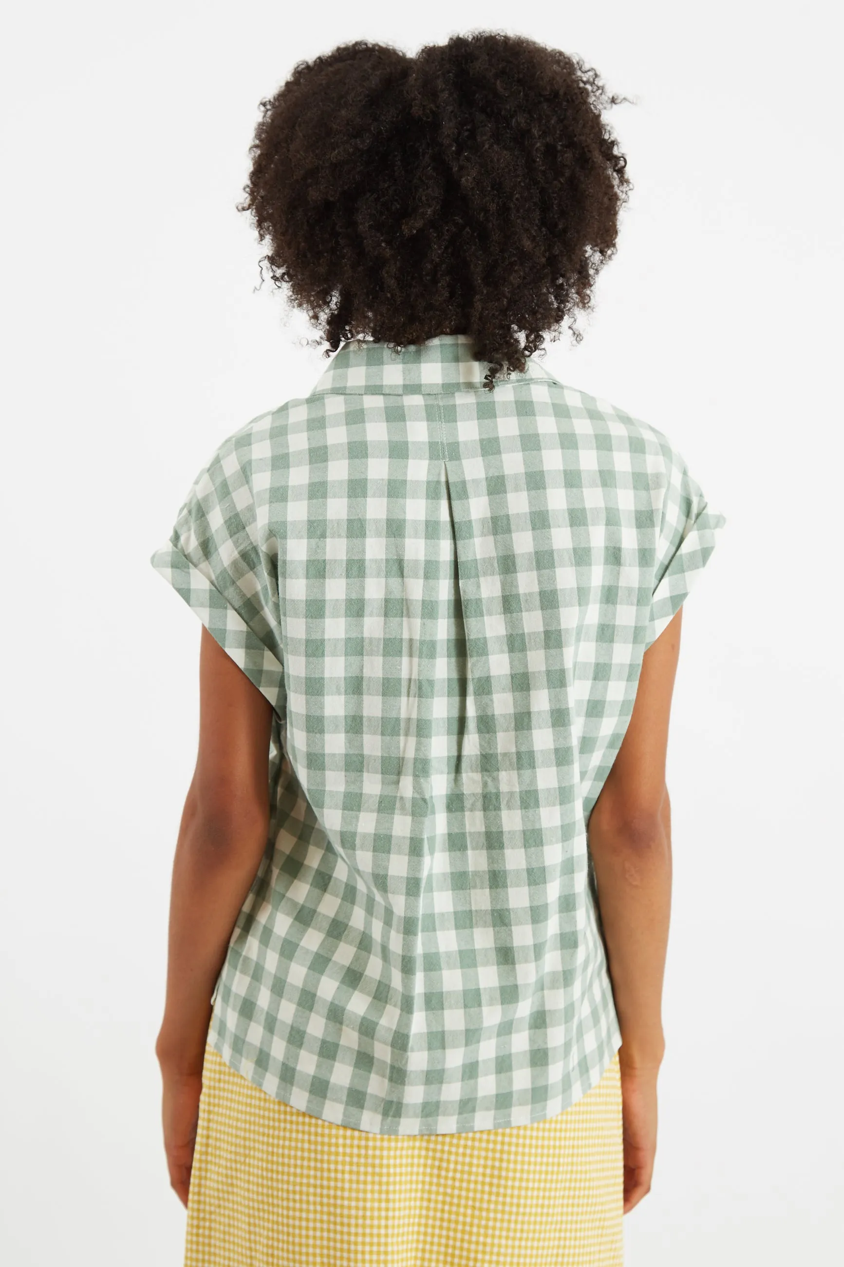 Abinaya Picnic Check Shirt - Green