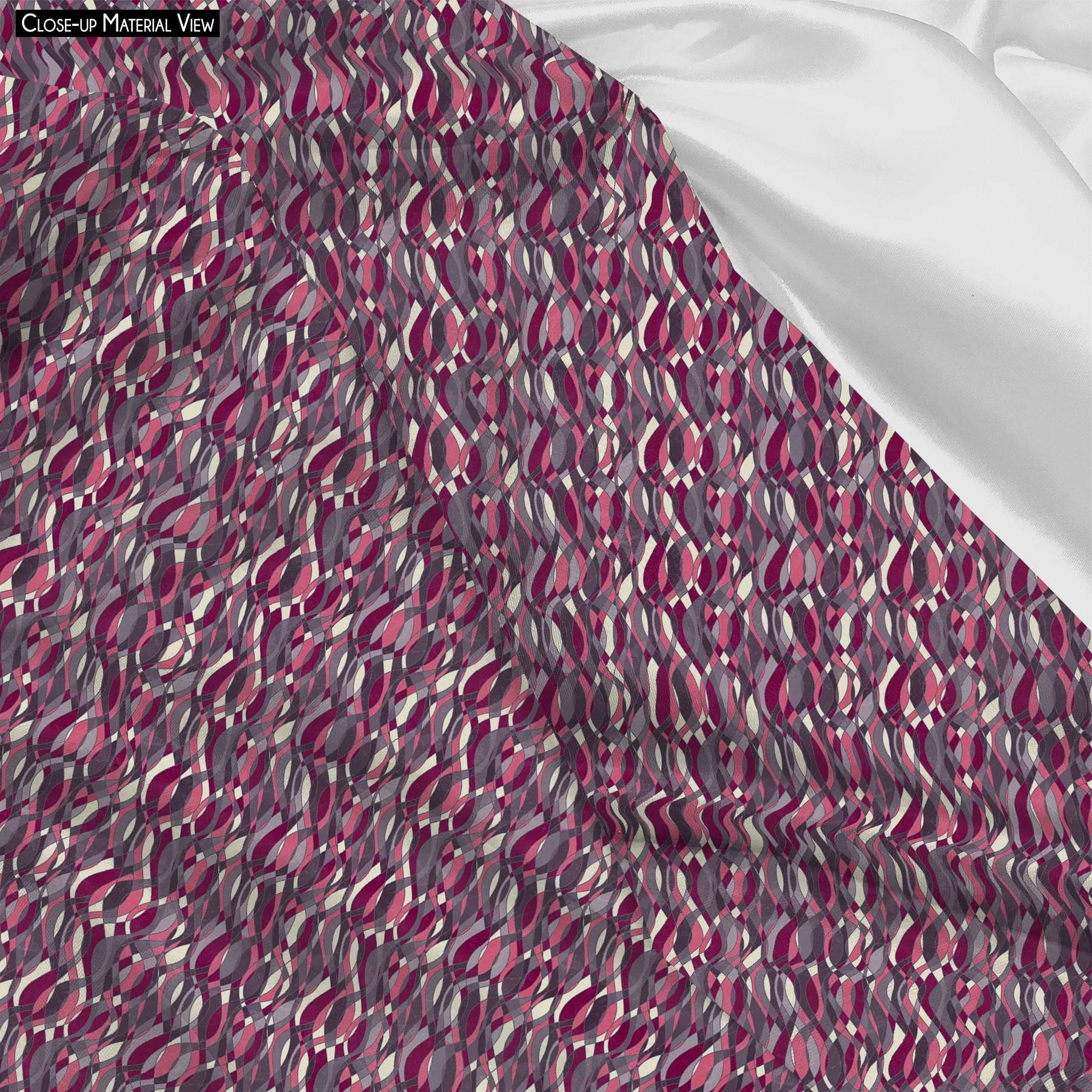 Abstract Grunge Art Printed Wraparound Infinity Loop Scarf | Girls & Women | Soft Poly Fabric