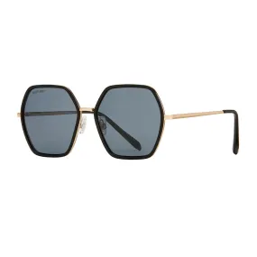 Addyson Sunglasses - Matte Onyx/Gold   Smoke