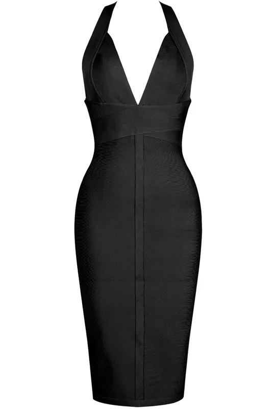 Ali Bandage Midi Dress - Classic Black