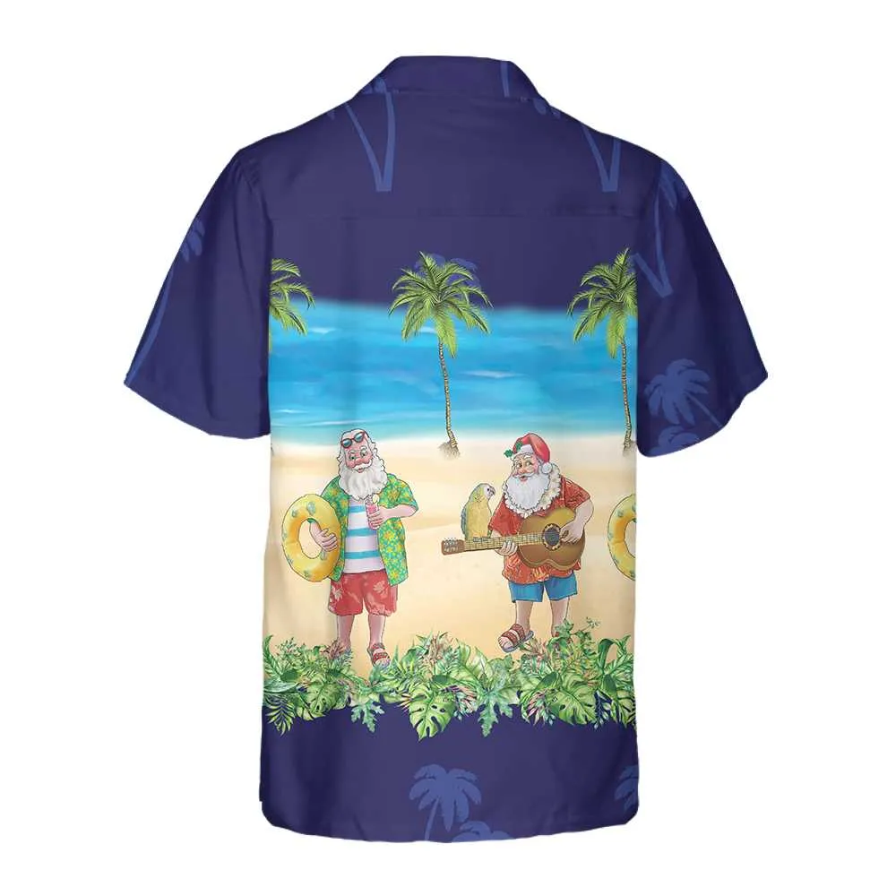 Aloha Shirt Santa Hawaiian Shirt, Funny Santa Christmas Vacation Shirt, Best Gift For Christmas