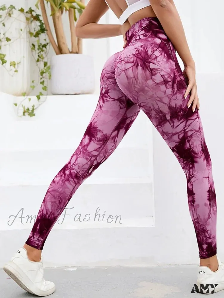 Amy Fashion - Tights High Waist Trousers Workout Sports Clothes