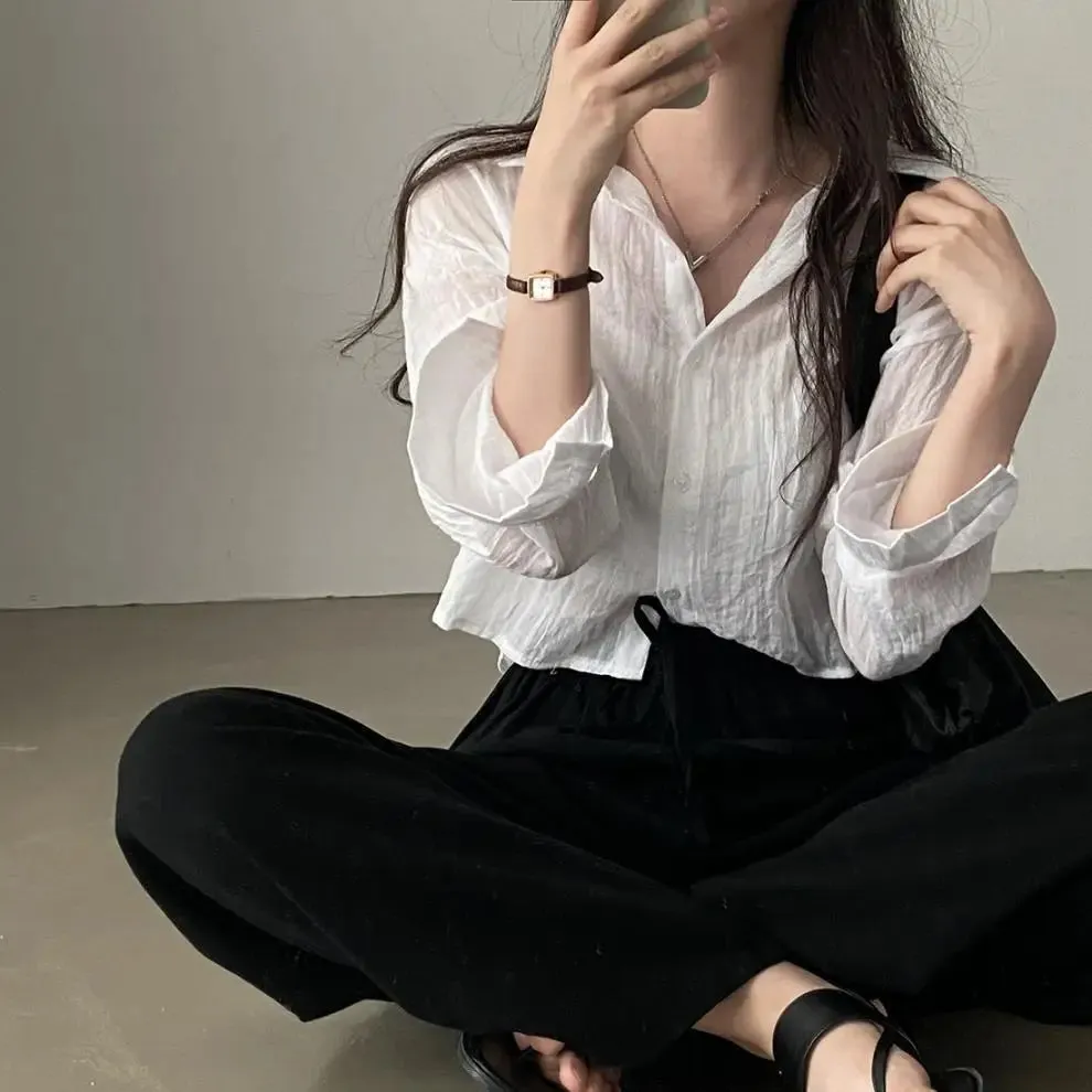 Anti-Fade Thin Casual Shirt Blouse