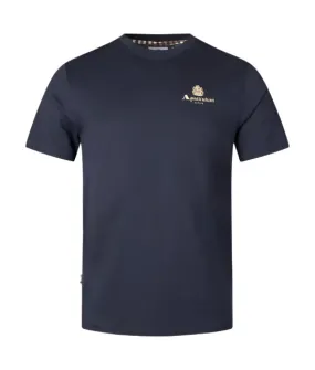 Aquascutum Active Small Logo T-Shirt: NAVY