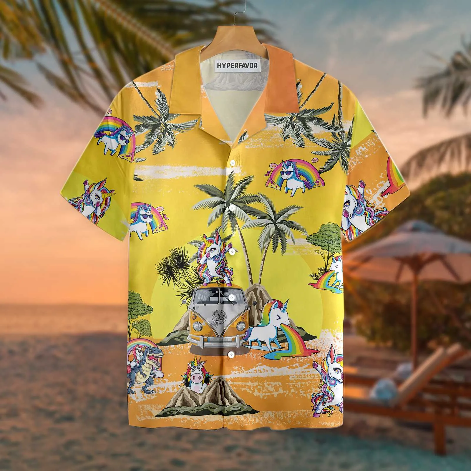 Baby Unicorn Summer Time Unicorn Hawaiian Shirt, Stylish Unicorn Shirts for Men And Women