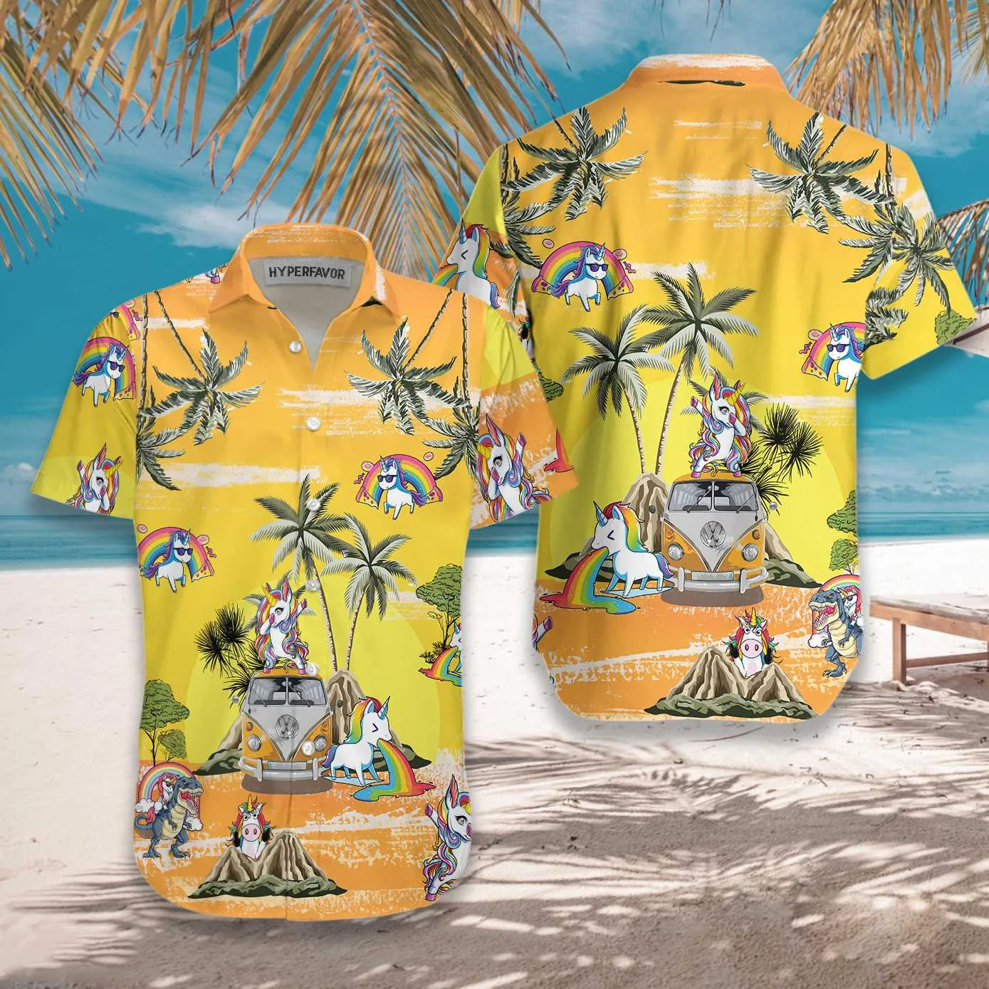 Baby Unicorn Summer Time Unicorn Hawaiian Shirt, Stylish Unicorn Shirts for Men And Women