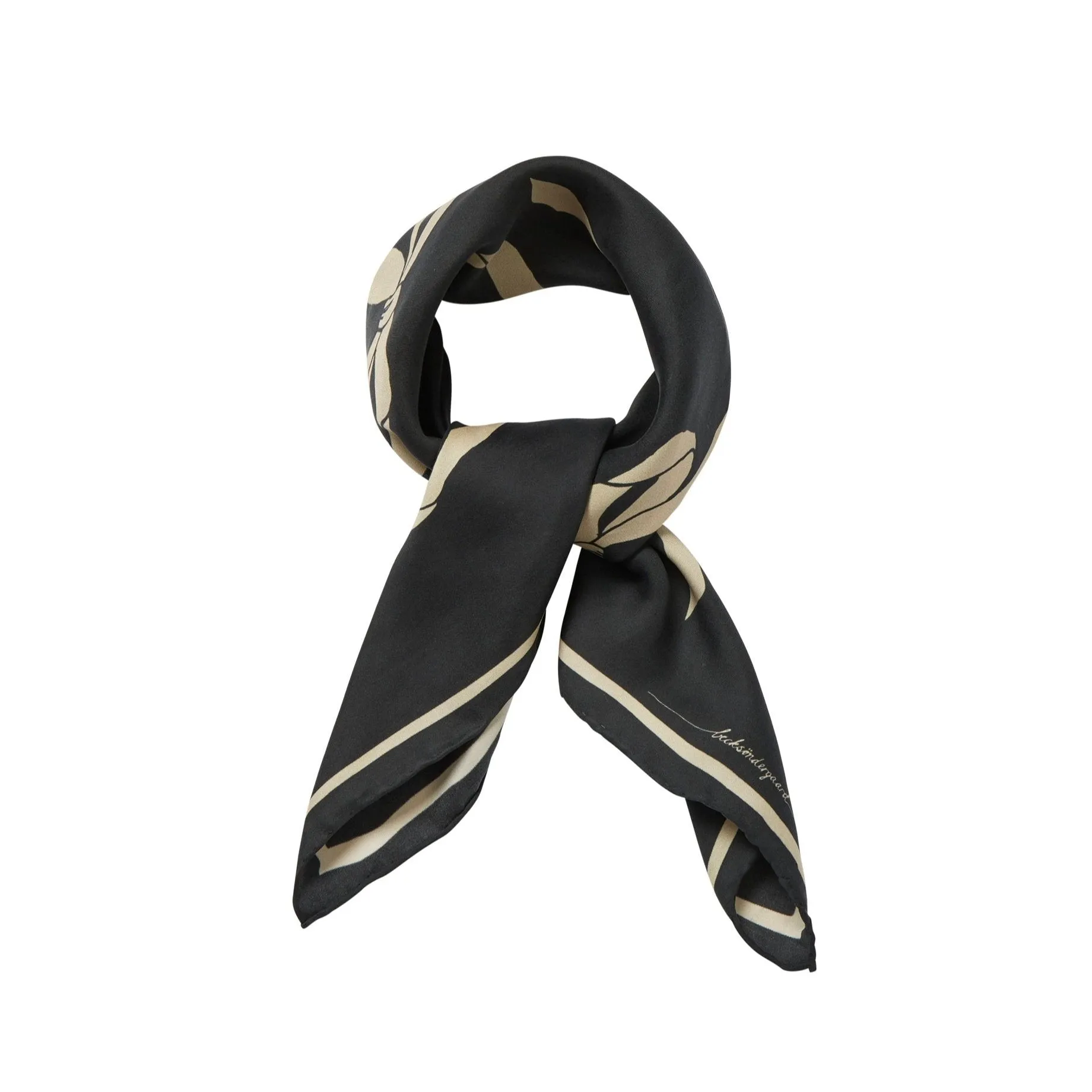 Becksöndergaard Black Bow Twill Sia Scarf