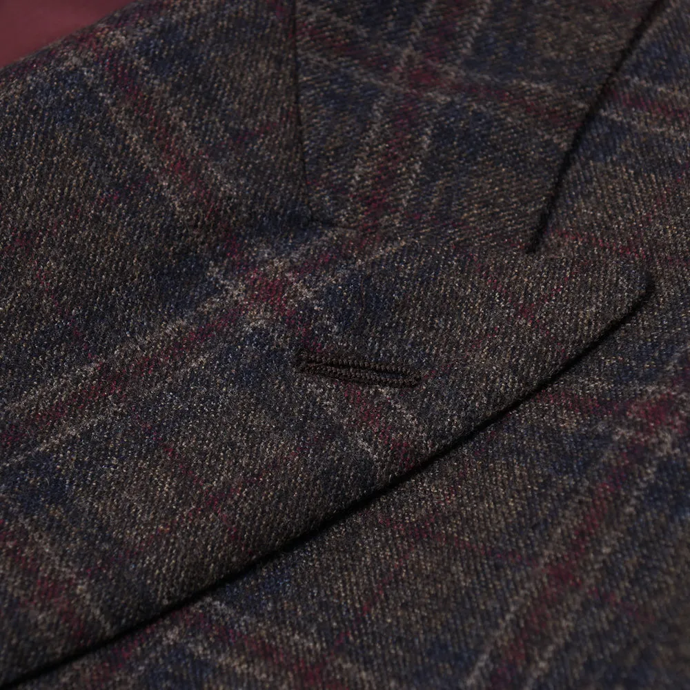 Belvest Windowpane Check Wool Sport Coat