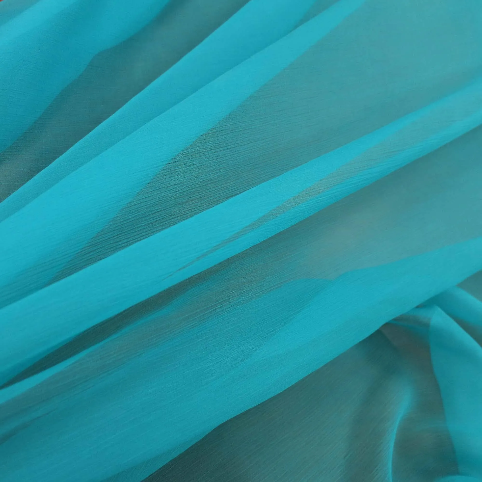 Blue Crush Silk Chiffon