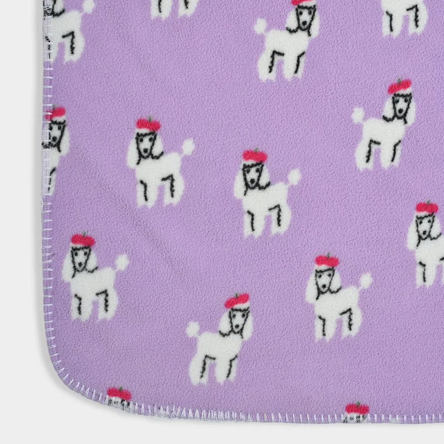 Bonjour Micro Fleece Blanket Lavender