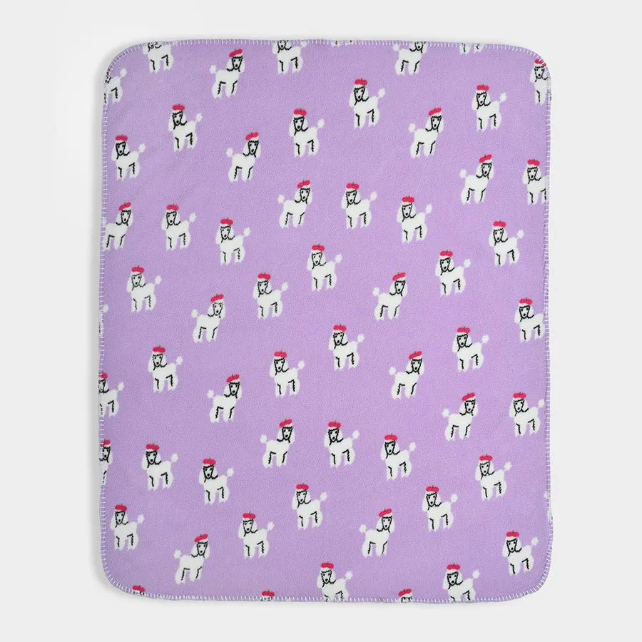 Bonjour Micro Fleece Blanket Lavender