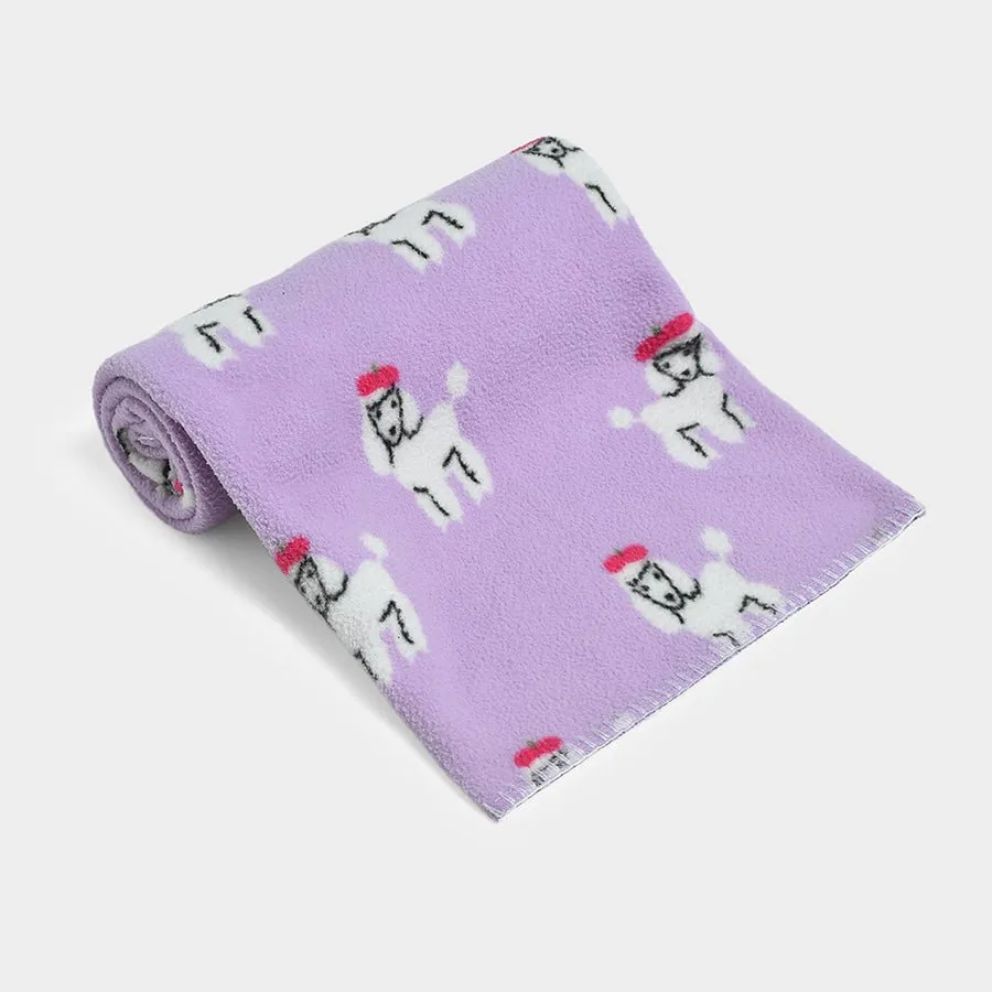 Bonjour Micro Fleece Blanket Lavender