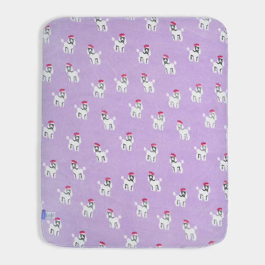 Bonjour Micro Fleece Blanket Lavender