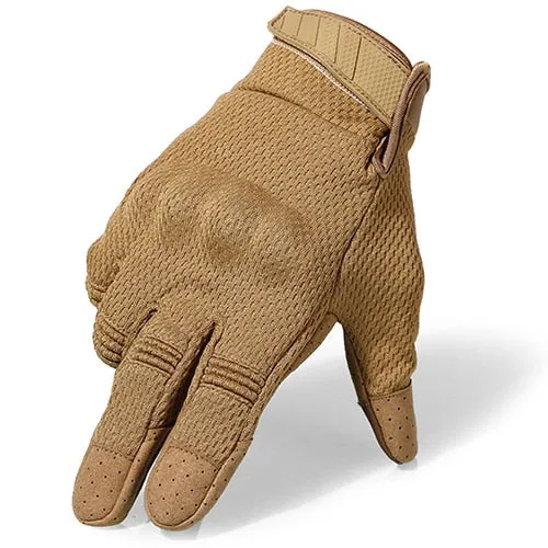 Breathable Touch Screen Hard Knuckle Gloves