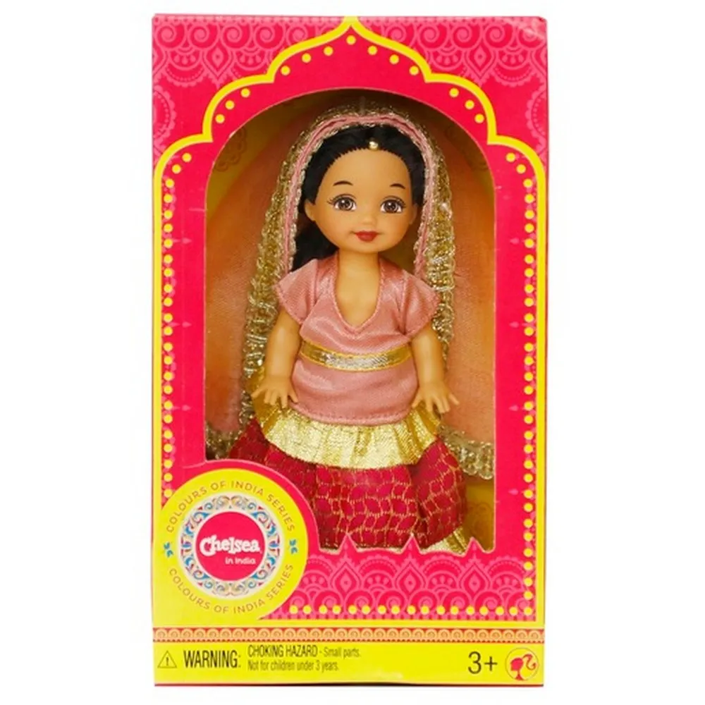 Bride Barbie Chelsea Doll In Pink Lehenga