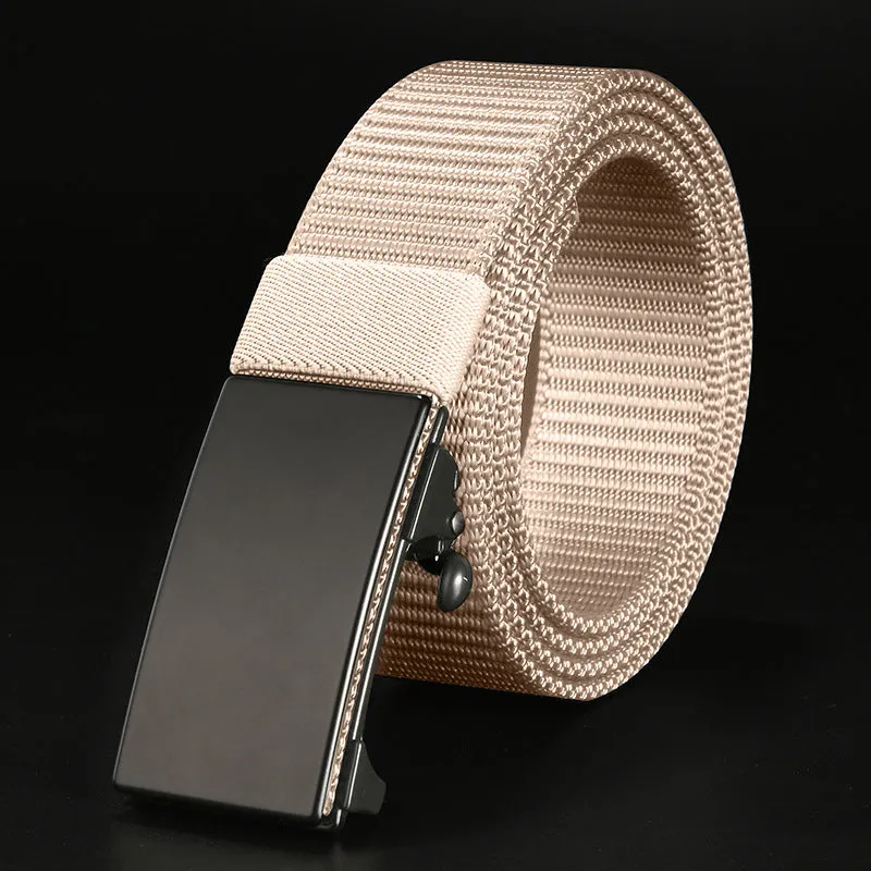 Buckle Belt Nylon Canvas Belt Outdoor Leisure Breathable Belt