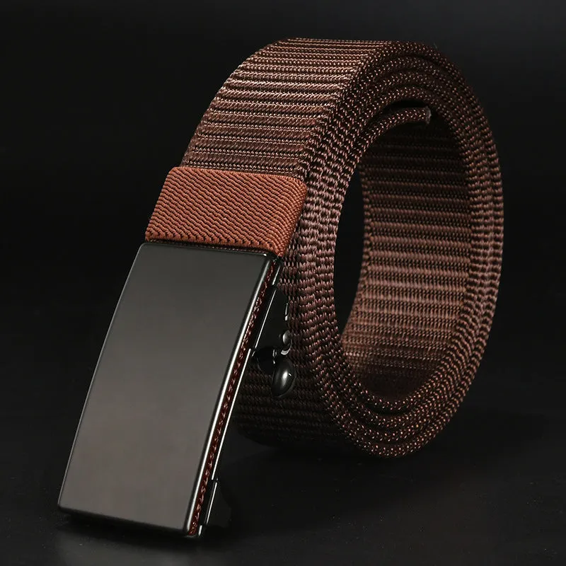 Buckle Belt Nylon Canvas Belt Outdoor Leisure Breathable Belt