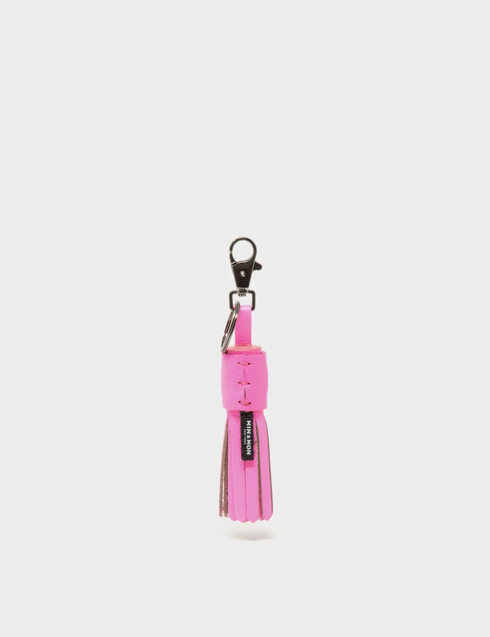 Callie Marie Hue Charm - Bubblegum Pink Leather Keychain