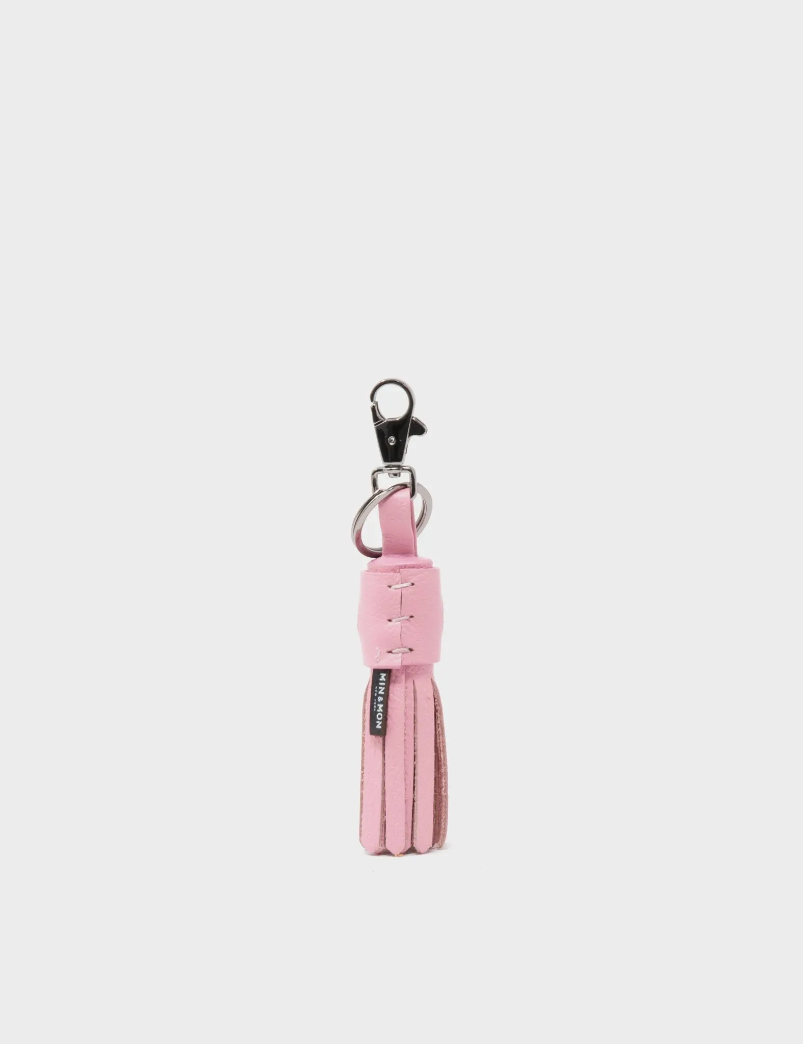 Callie Marie Hue Charm - Parfait Pink Leather Keychain