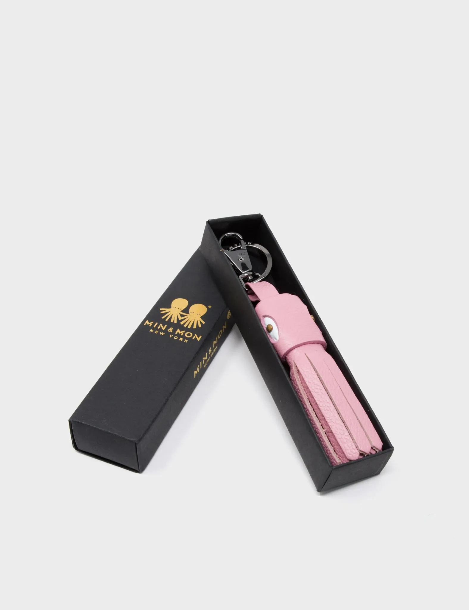 Callie Marie Hue Charm - Parfait Pink Leather Keychain