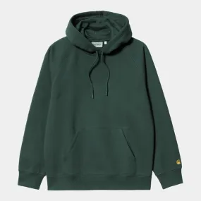 Carhartt WIP Hooded Chase Sweat - Jura / Gold