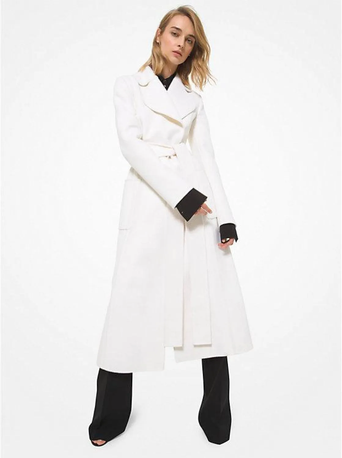 Cashgora Blend Belted Coat