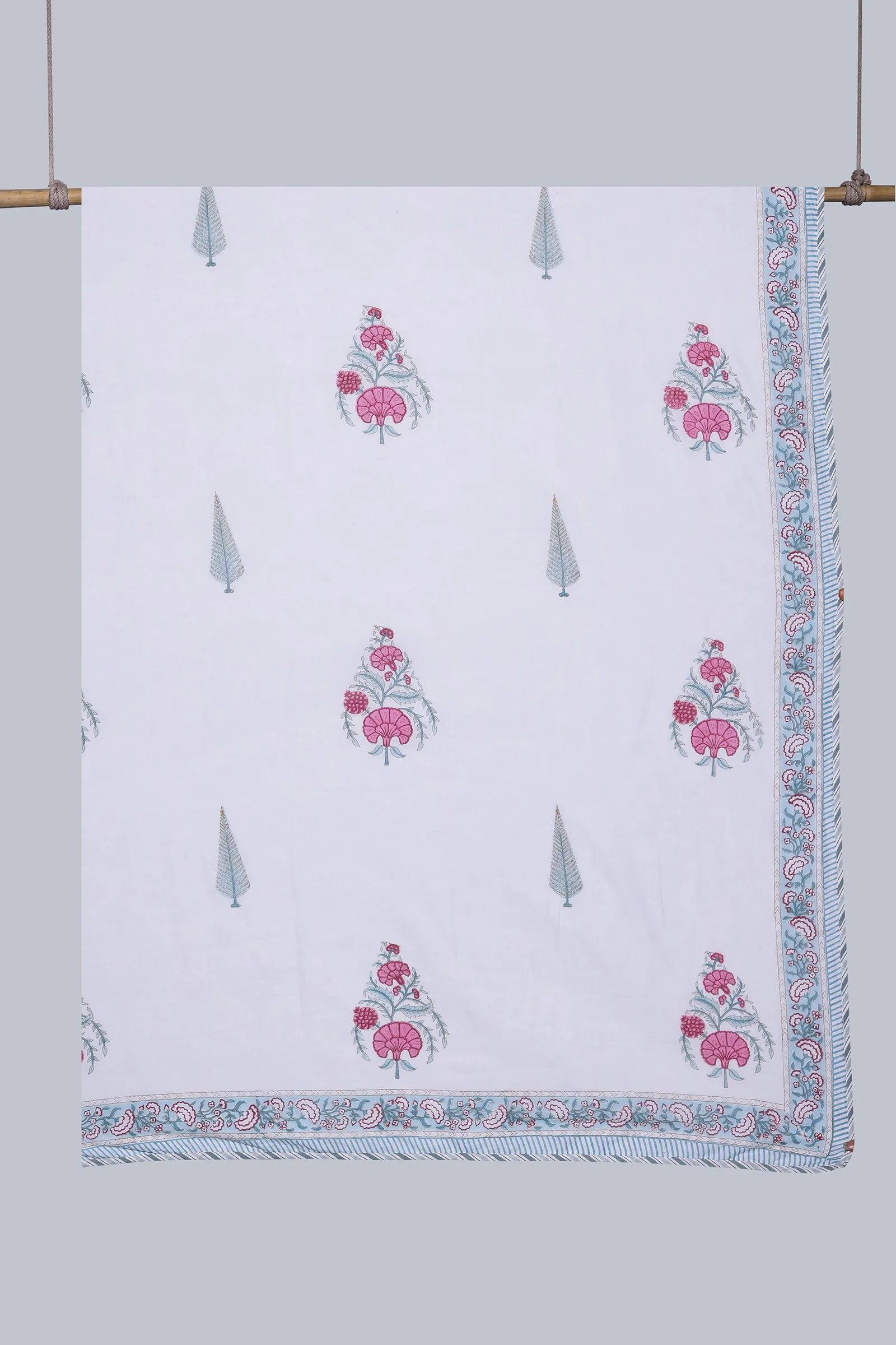 Charvi Aqua Reversible Cotton Muslin Dohar