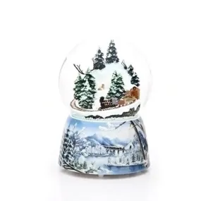 Christmas Train Musical Snow Globe