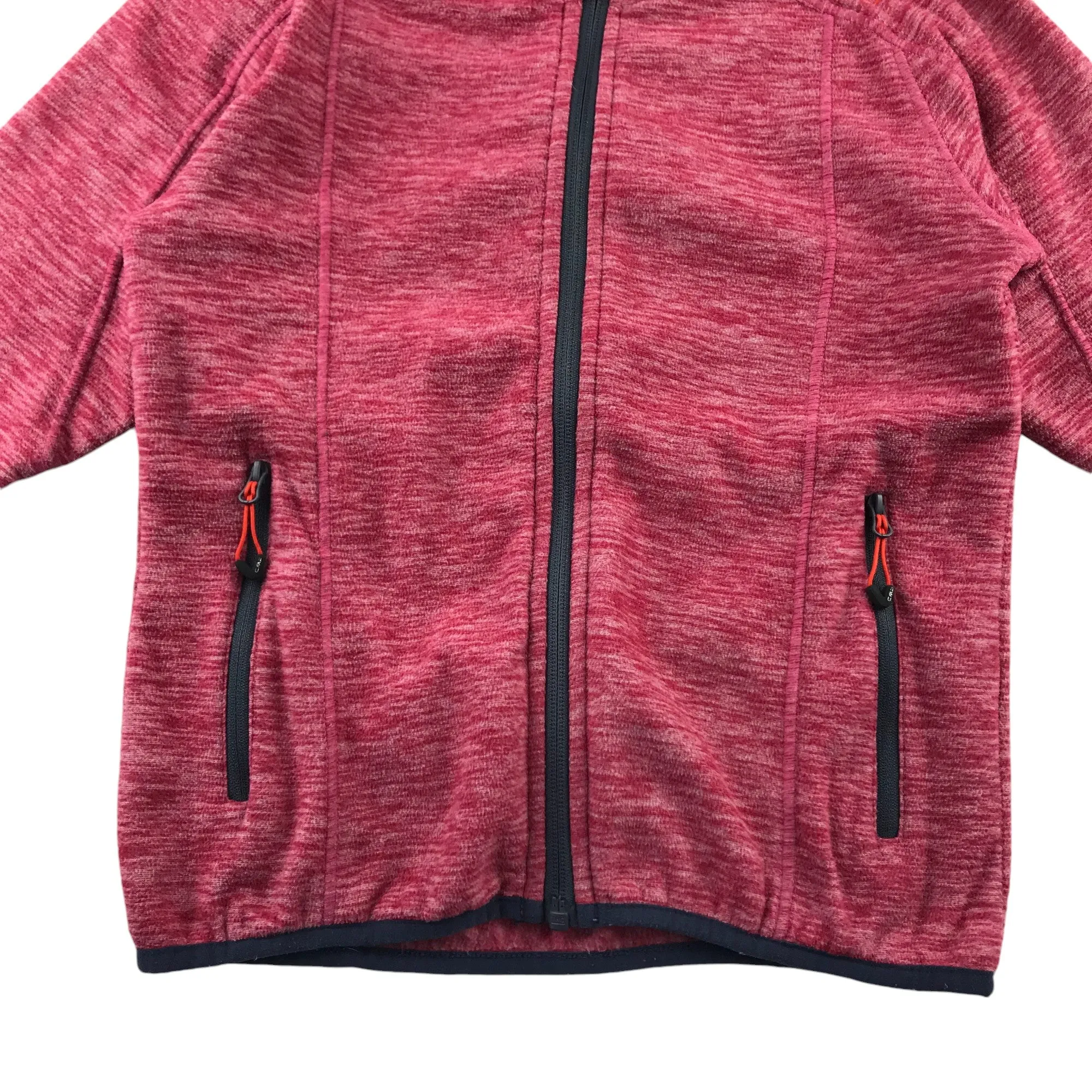 CMP fleece 9-10 years fuchsia pink long sleeve full zipper