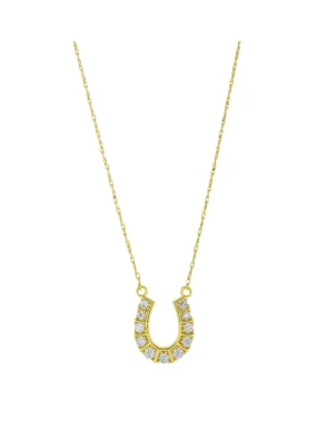 CZ Horseshoe Necklace