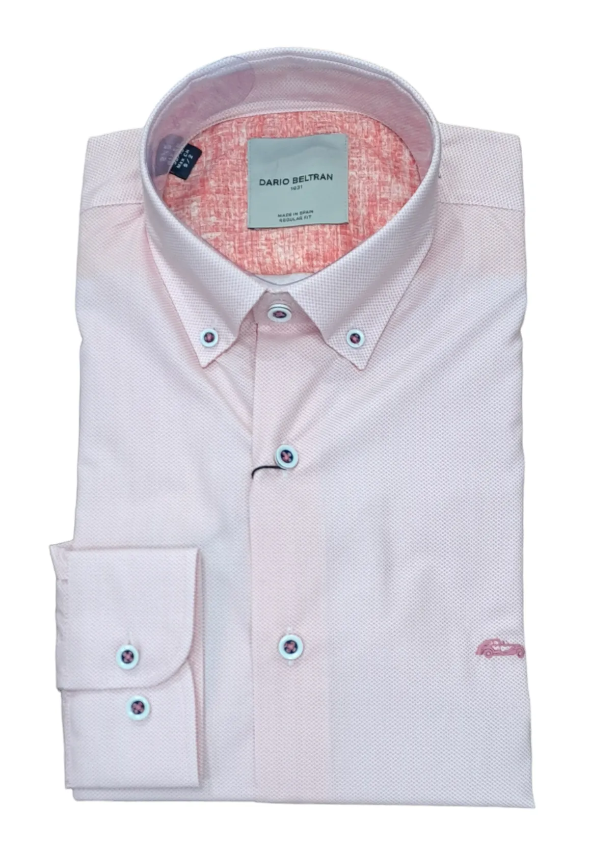 Dario Beltran Albesa Long Sleeve Casual Shirt - Pink