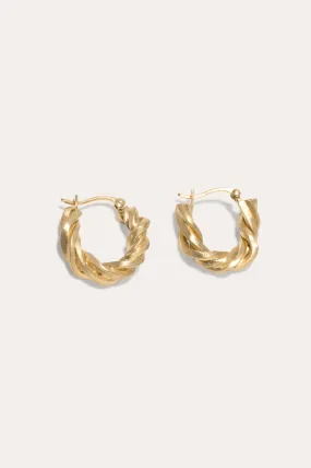 Deep State - Gold Vermeil Hoop Earrings