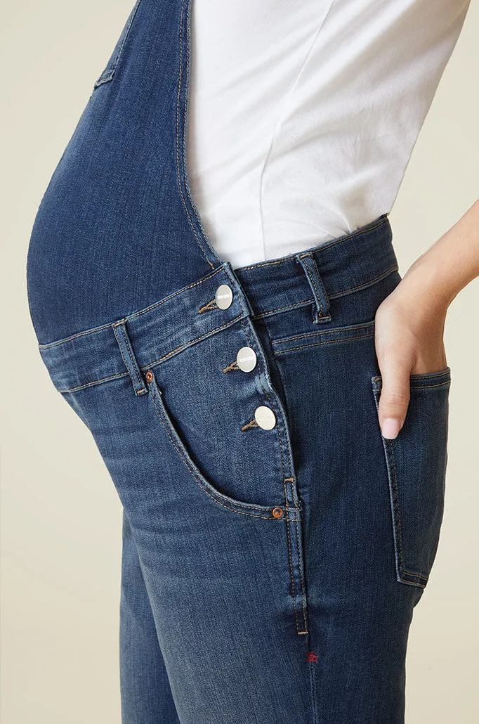 DFW MATERNITY - DENIM OVERALL | MARTINE