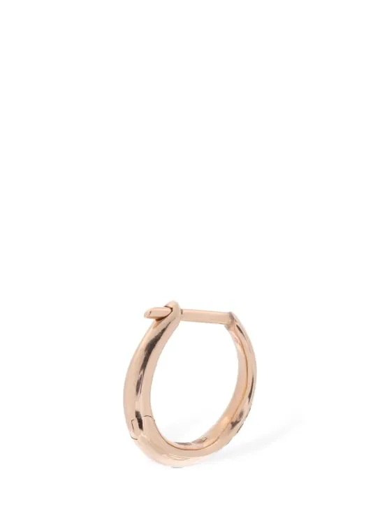 DoDo   9kt Rose gold &amp; diamond mono earring 