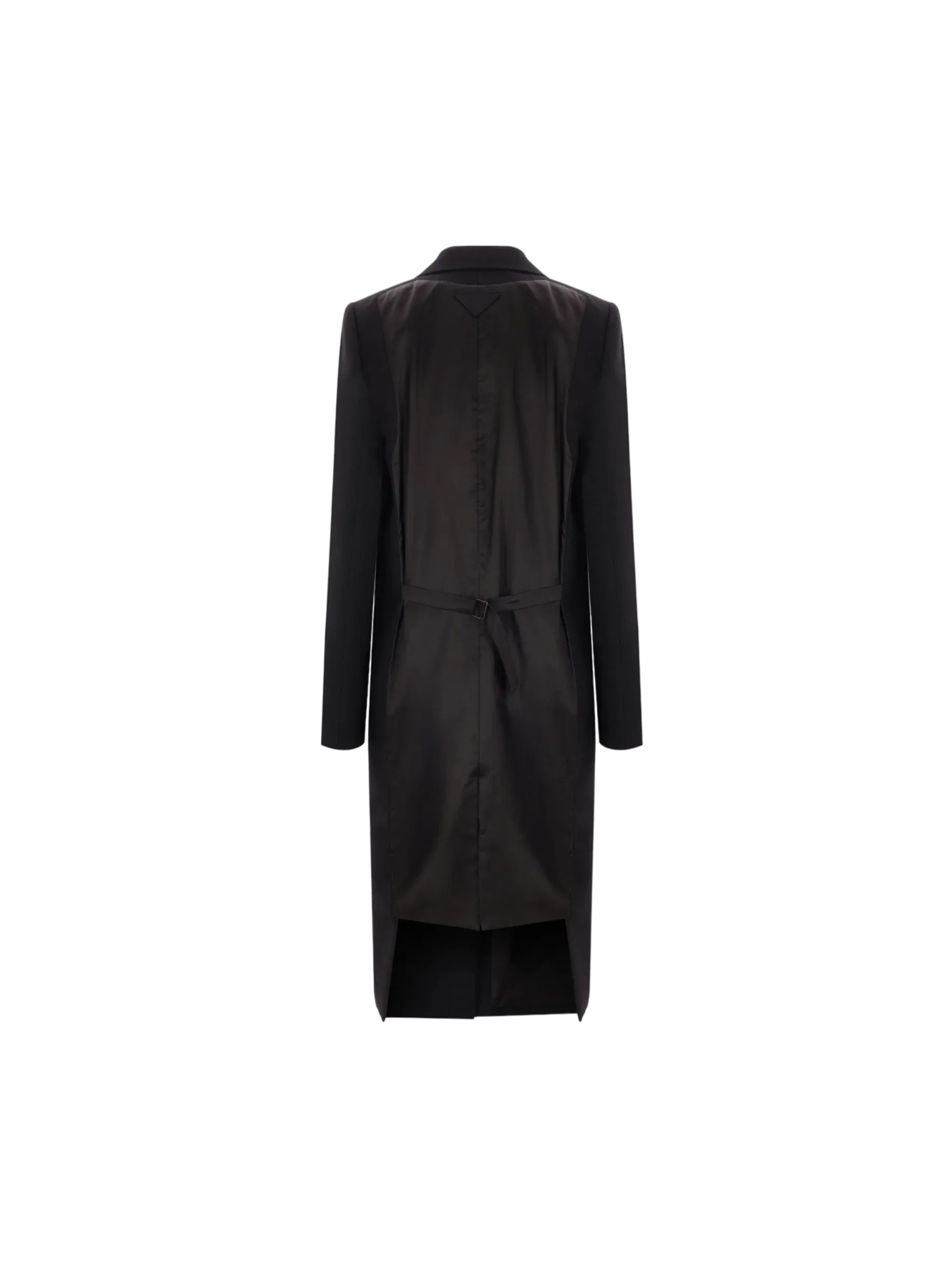 Double-Breasted Wool Twill Coat