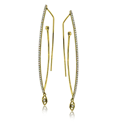 Drop Earrings in 18k Gold with Diamonds