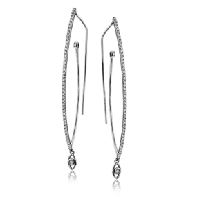 Drop Earrings in 18k Gold with Diamonds