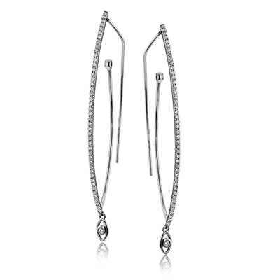 Drop Earrings in 18k Gold with Diamonds