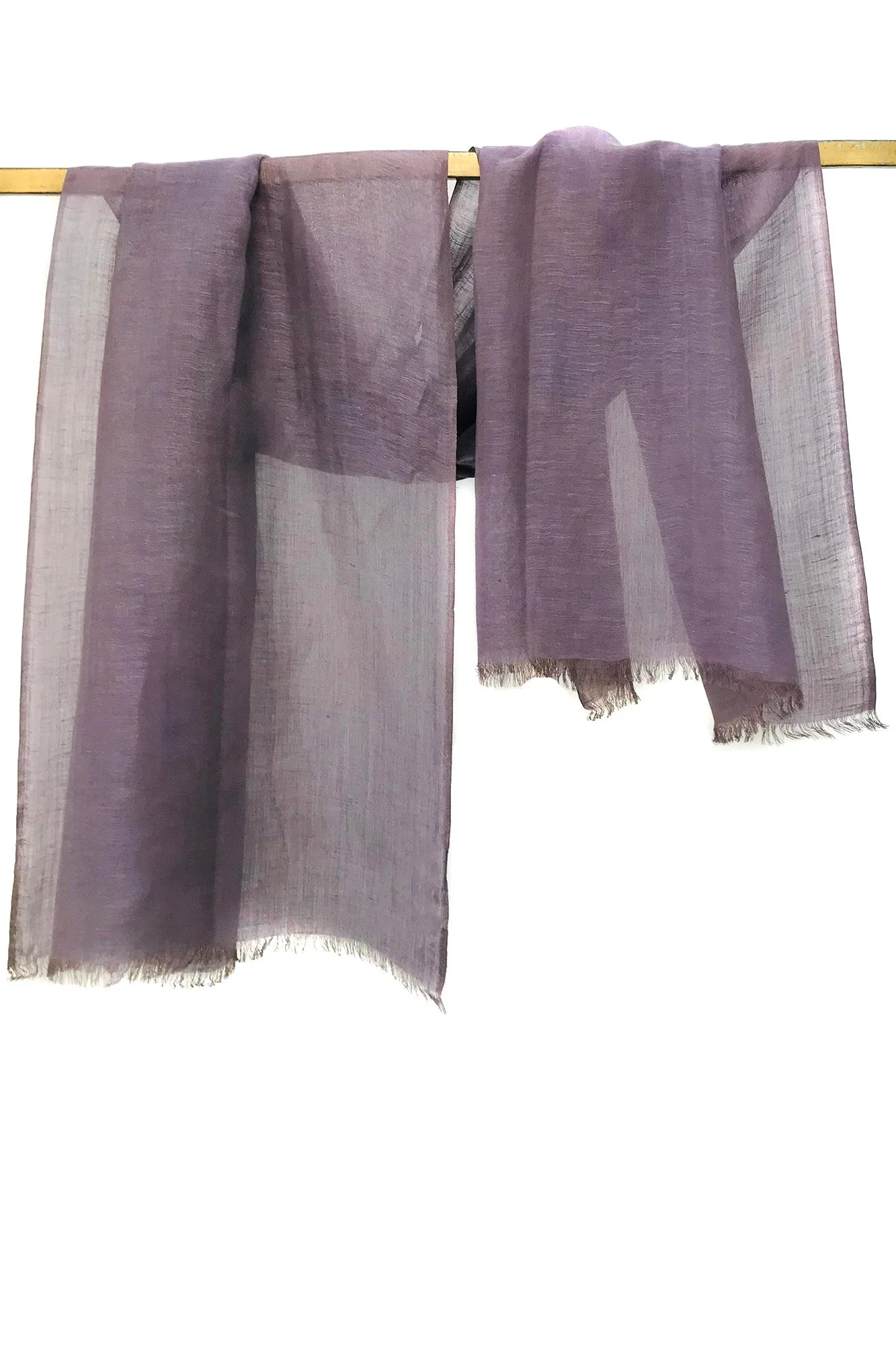 Dusty Lavender Silk Linen Cashmere Scarf