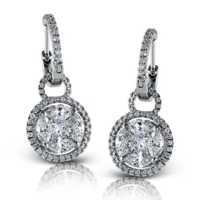 Earrings in 18k Gold with Diamonds