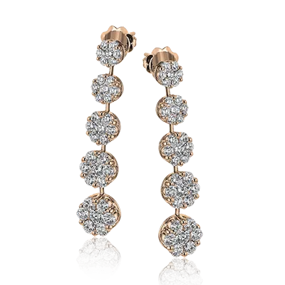 Earrings in 18k Gold with Diamonds