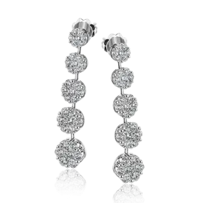 Earrings in 18k Gold with Diamonds