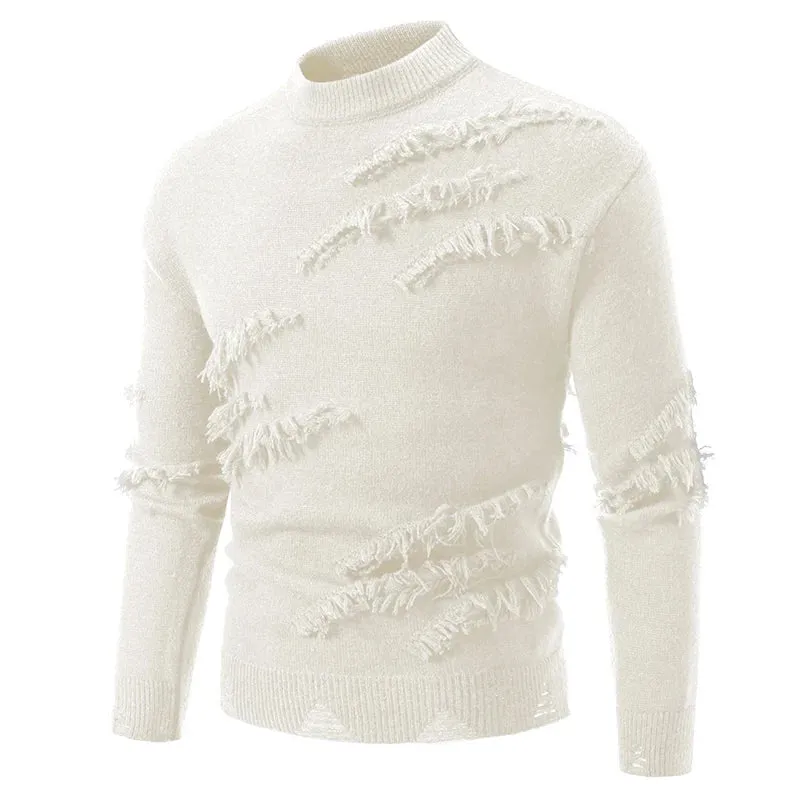 Edge Fray Distressed Sweater