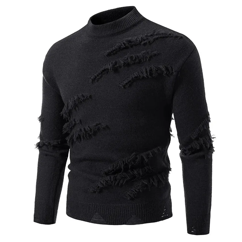 Edge Fray Distressed Sweater