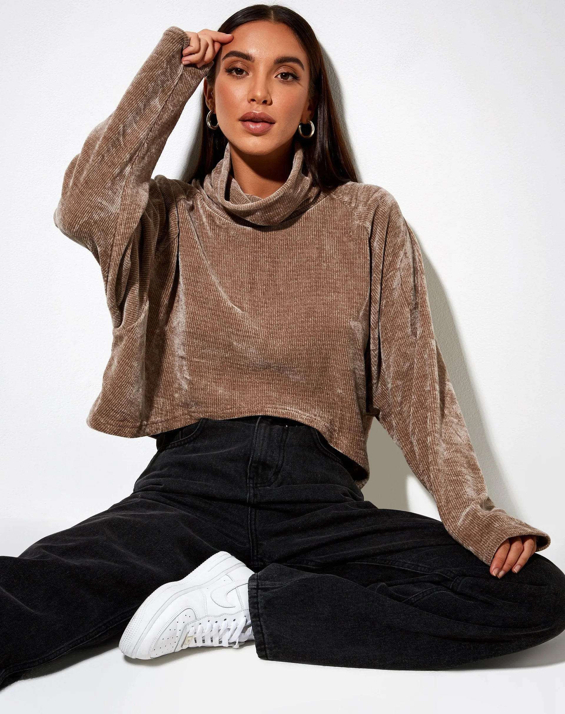 Evie Jumper in Chenille Brown